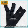 YKK Não. 3 Zíperes de Nylon com Dupla Haste e Fechamento Final para Calças de Terno, Zíper de Braguilha 14-20cm.