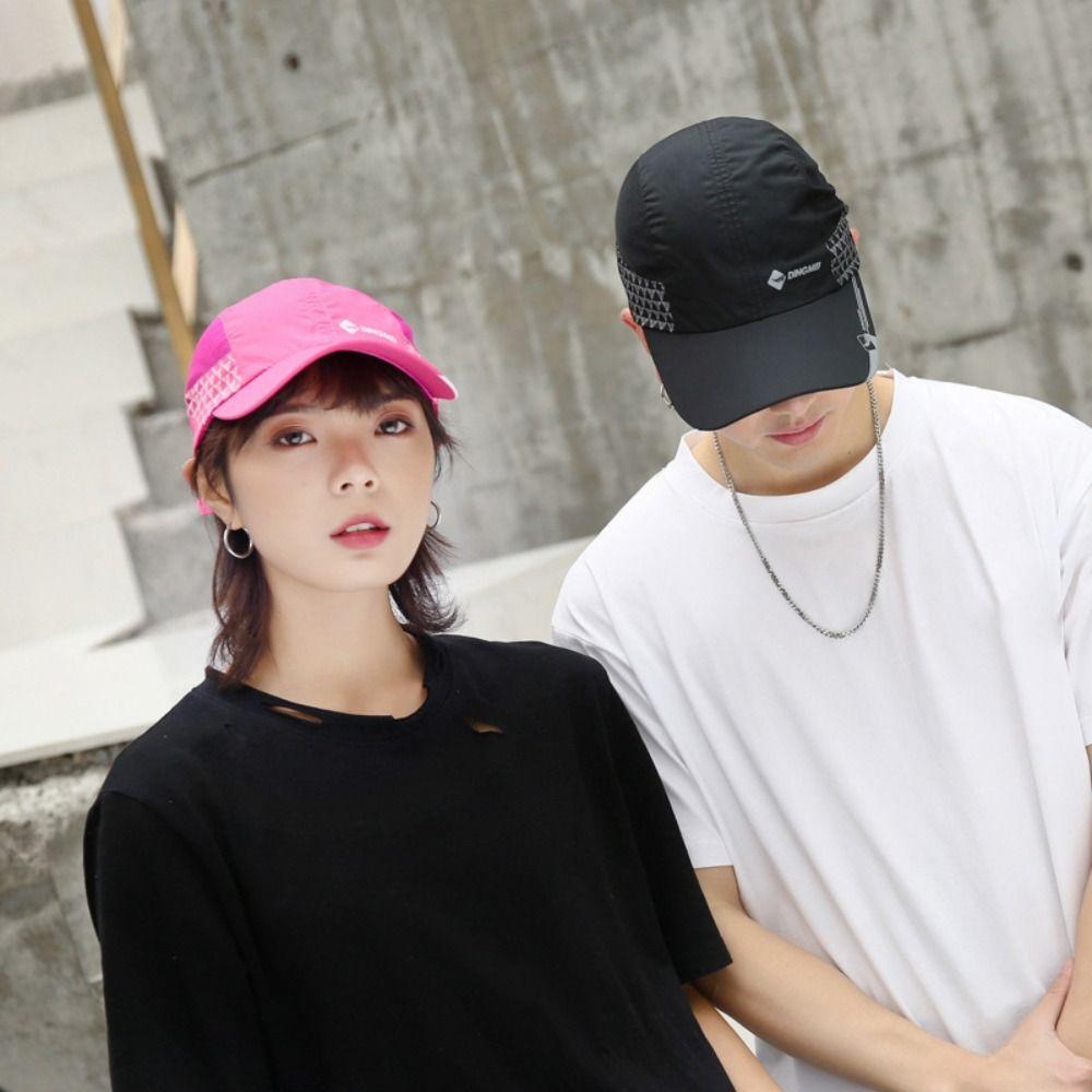 Letter Sunscreen Peaked Cap Quick Drying Mesh Baseball Cap Sports Baseball Hat  Mountaineering