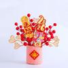 Simulated New Year DIY Material Bag Creative Blessing Flower Bucket  Home Decor