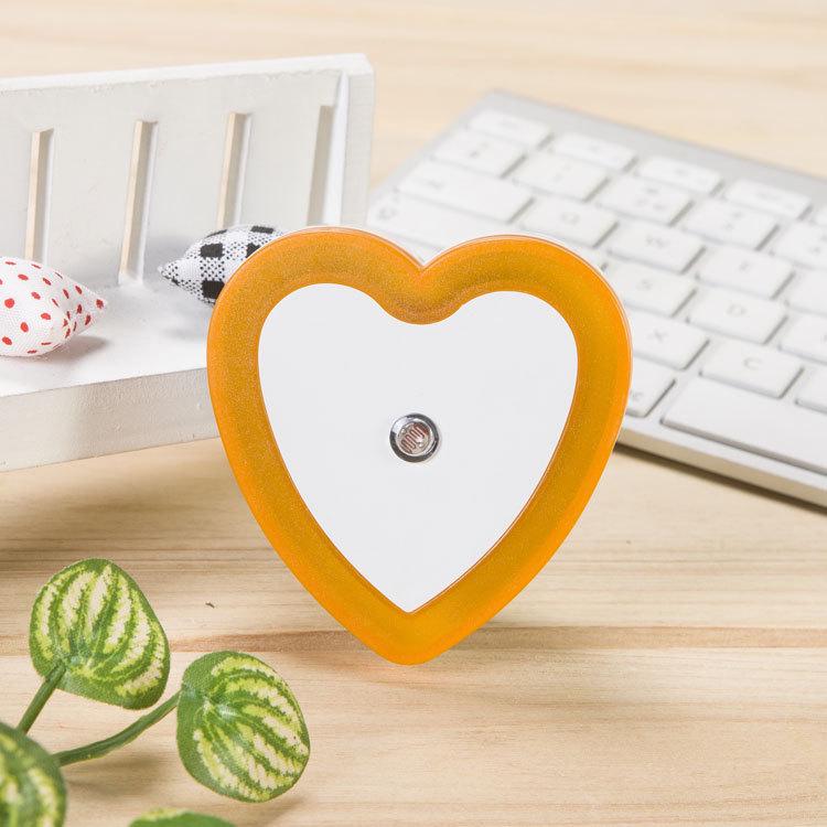 Heart-Shaped LED Night Light with Sensor