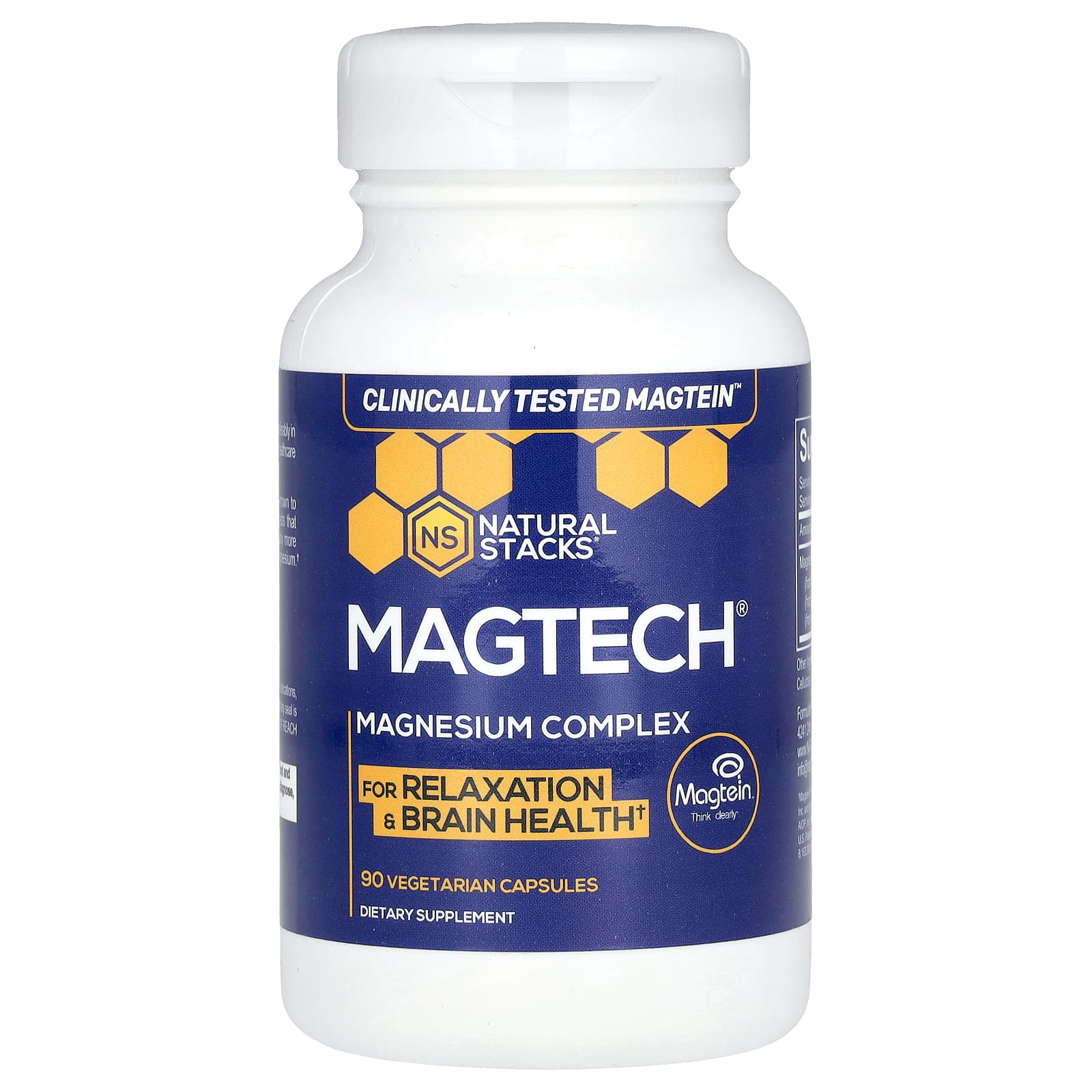 

Magtech®, Magnesium Complex, 90 Veggie Caps (66.6 Mg per Capsule)