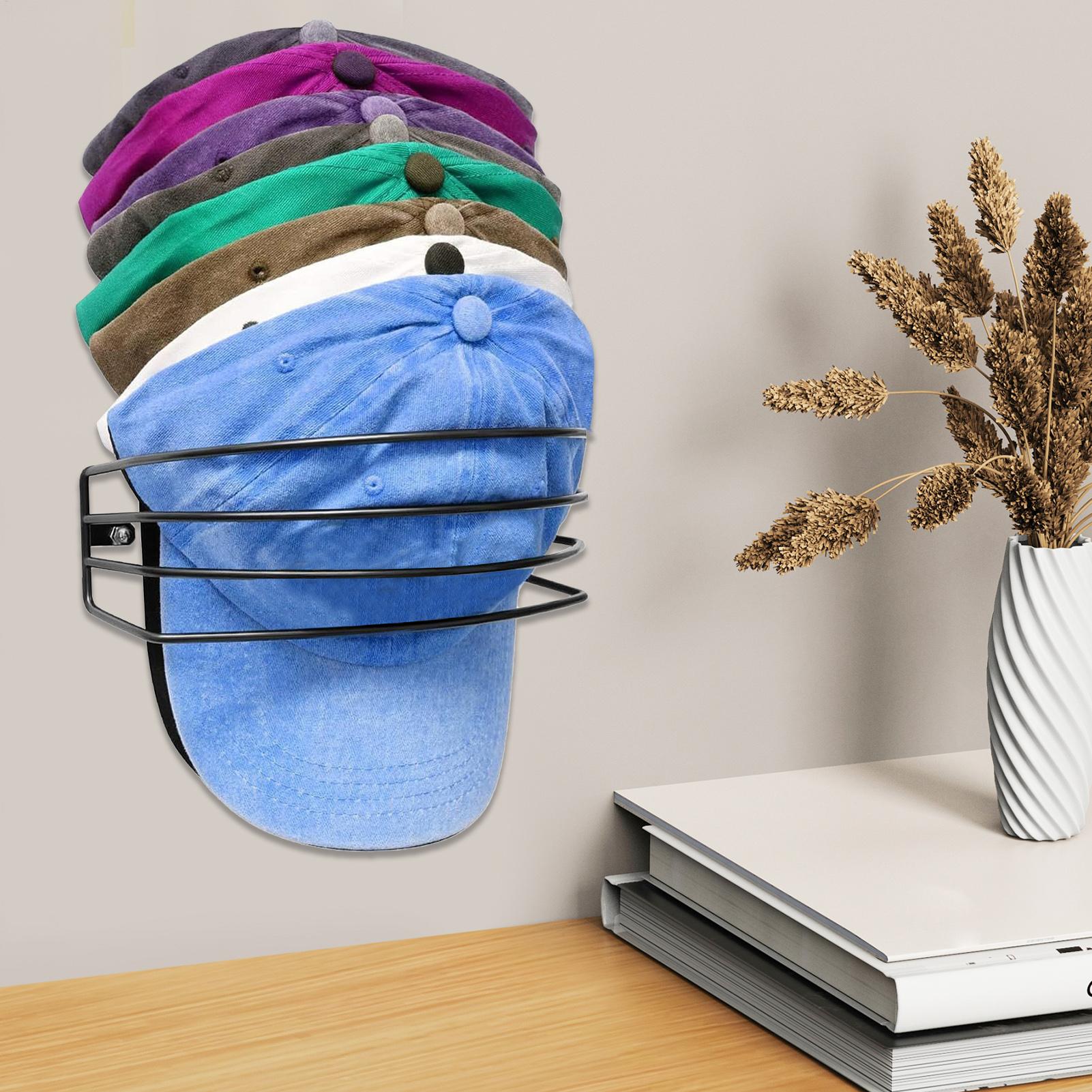 

Wall Mount Hat Rack Stainless Steel Holds Up To 30 Rack Hat Organizer Storage For Bedroom Closet Utility Fashion Organization CN