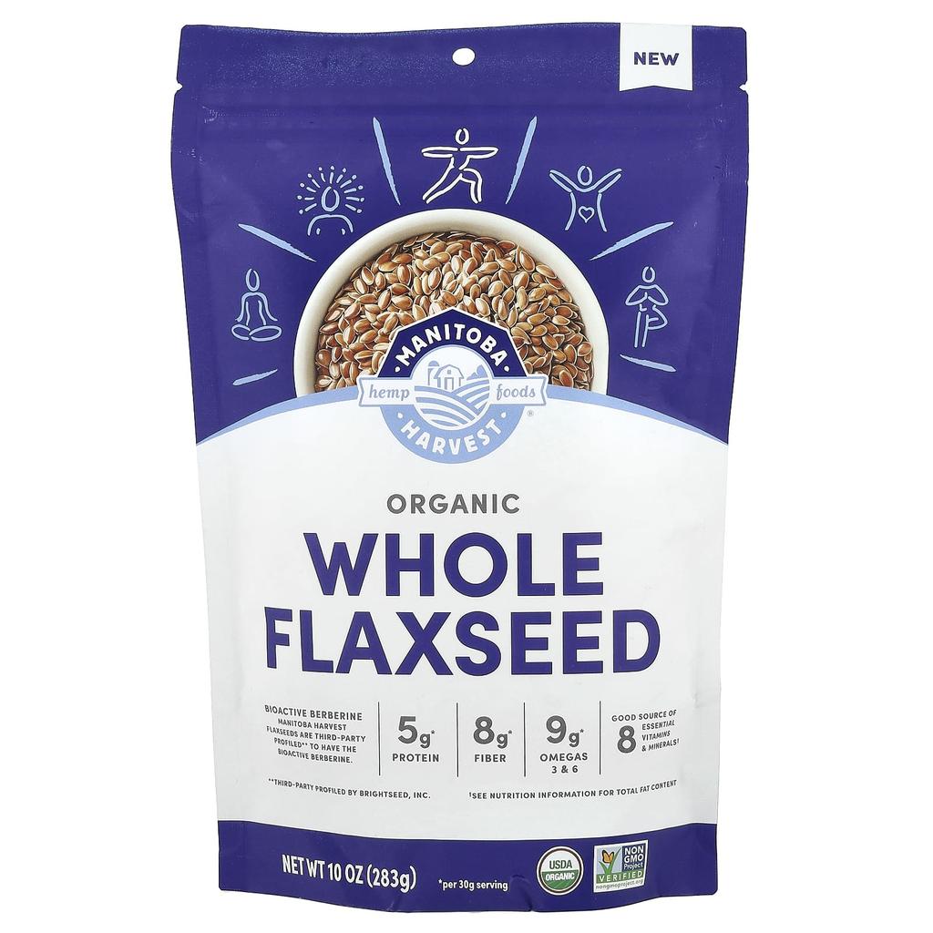 Organic Natural Flaxseed, 283G(10Oz)