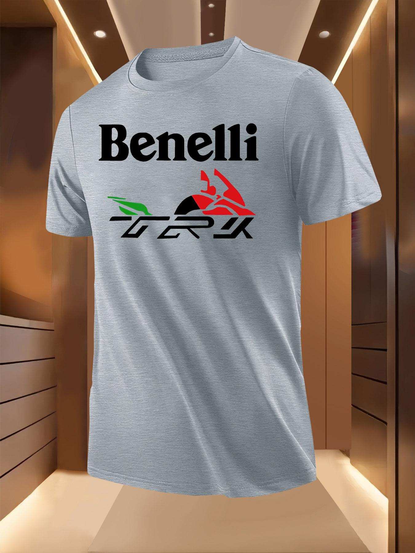 Benelli TRK Graphic Tshirt - Black Casual Short Sleeve Cr... S