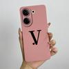Case For Tecno Camon 20 Pro 4G Cute Initial Letters Liquid Soft Silicone Cover Shell For Tecno Camon 20 Pro CK7n CK6 CK6n Coque