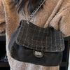 Denim Bag Women's 2025 New Fashionable Large-capacity Chain Shoulder Bag High-value Class Commuter Tote Bag