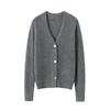 2025 Autumn/Winter Women's Cashmere Deep V-neck Long-sleeve Loose Cardigan