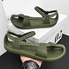 Vintage Inspired Women's Flat Sandals Solid Color EVA Material Roman Ethnic Styles for Beach and Streetwear