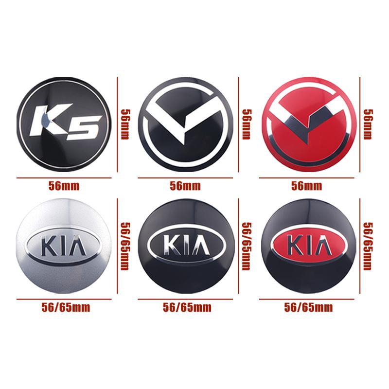 56/65mm Krytky středových otvorů kol auta Samolepky Znak Kryt Pro KIA Sportage Ceed RIO Picanto Sorento K2 K3 K5 K7 EV6 KX3 Soul Seltos