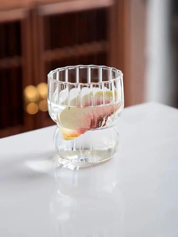 

1 шт. 300 мл Стеклянная чашка Чашка для воды Кружка для кофе Термостойкая Чашка для завтрака Молоко Латте Чашка для мороженого Посуда для питья Летняя чашка для напитков 300ml чистый