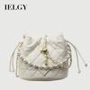 Summer Diamond Embroidered Bucket Bag All-Match Chain Crossbody Bag
