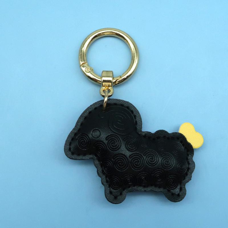 2027 Lunar New Year Goat Pendant Durable Pu Sheep Keychain Bag Decor Gift For Friends