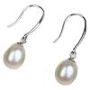 Lan Yun Jewelry Natural freshwater pearl earrings, women's style S9Silver fashion versatile teardrop pearl earrings