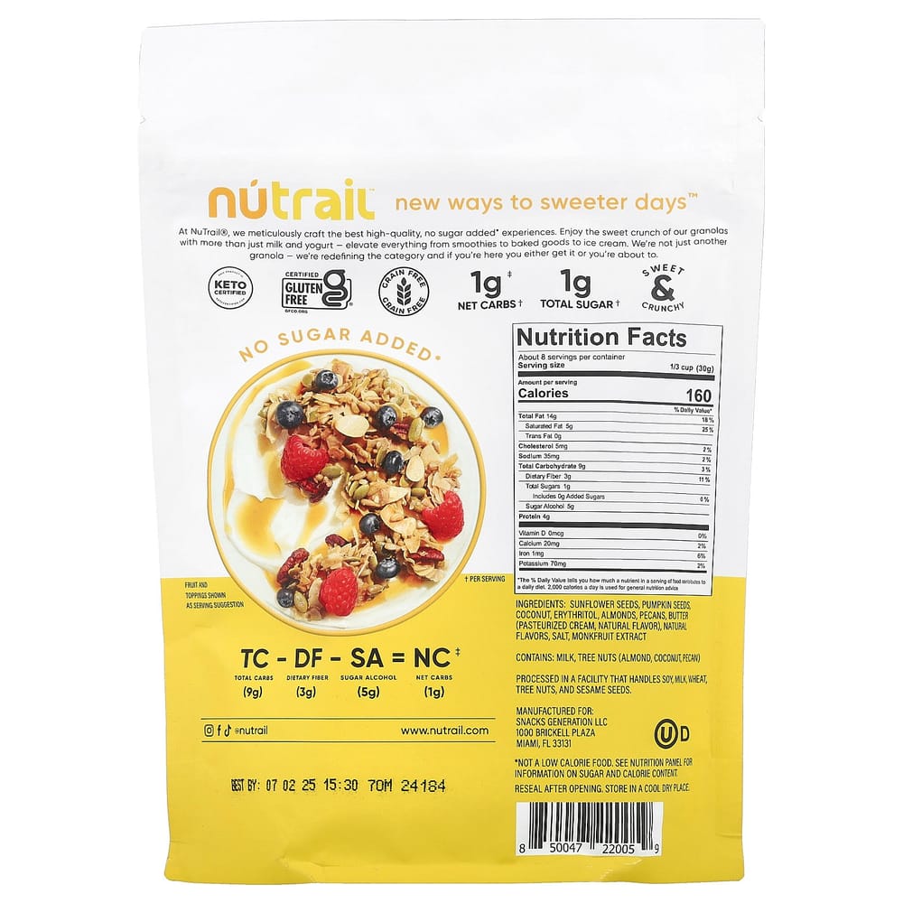 iHerb Nut Granola Honey Nut 227g (8oz)