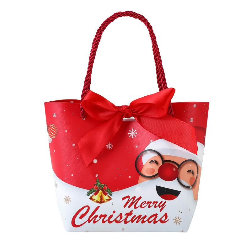 

Christmas Eve Apple Gift Bag Christmas Fruit Candy Snack Packaging Box Creative Birthday Gift Bag Style C