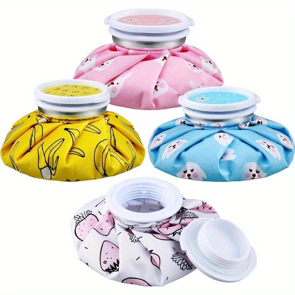 4pcs Cartoon Ice Water Cooler Pads Reusable Multifunctional Sports Ice Pack Hot and Cold Therapy Compress for Athletic Training and Outdoor