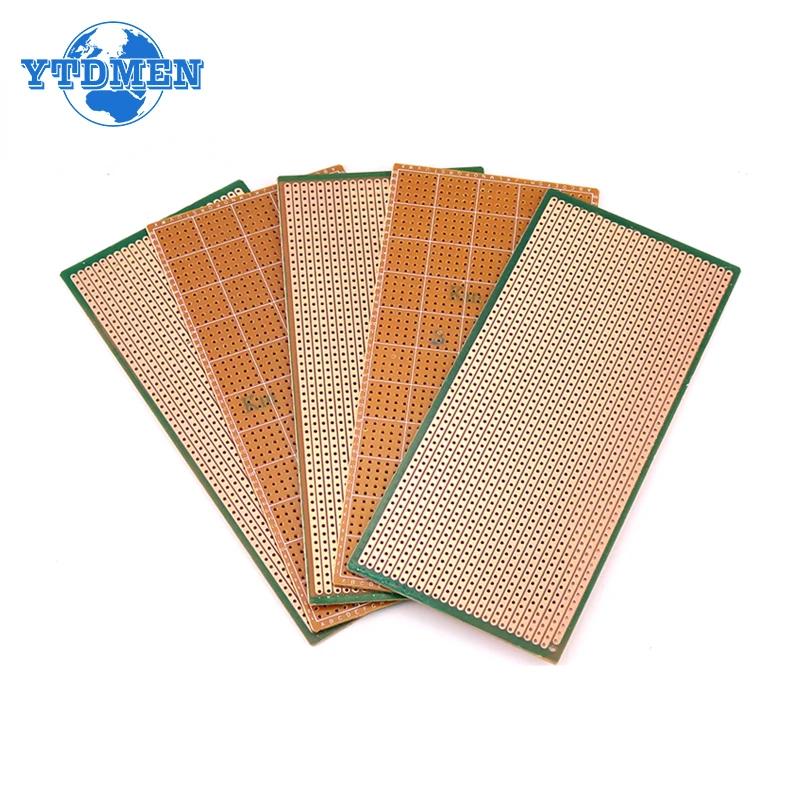 5PCS PCB Prototype Board Single Sided PCB Protoboard 6.5x14.5cm DIY Universal Experiment Matrix Circuit Boards for Arduino