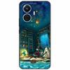 For Vivo T1 4G Case V2153 Covers TPU Black Silicone Starry Moon Cover for Vivo T1 44W Case Shockproof Soft X100 Pro Shells