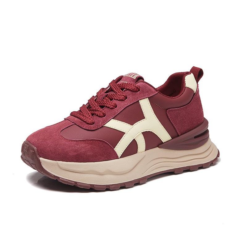 New Dad Shoes for Women, Fashionable Thick-soled Sports Single Shoes