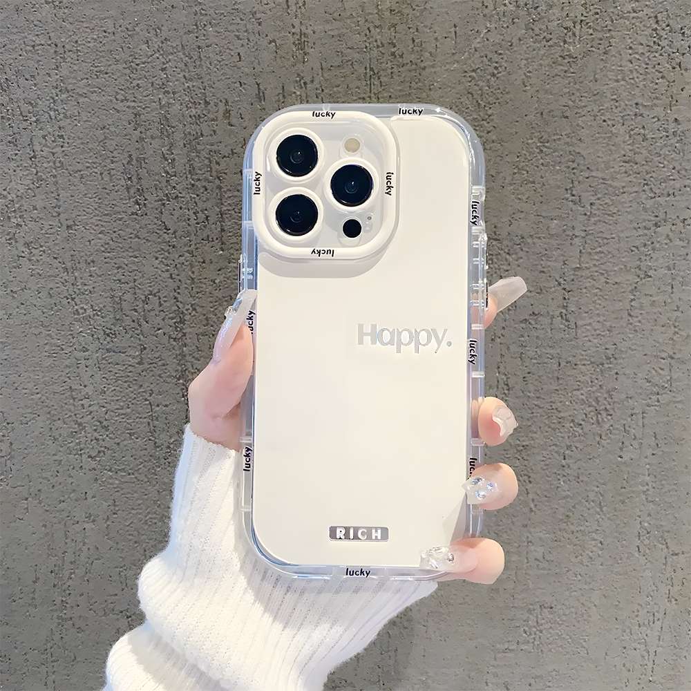 Simple letters for iPhone17ProMax mobile phone case 14 Apple 13 fine hole 12/15 premium 16 soft case