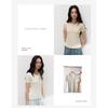 Summer Tencel Acetate Linen Short-Sleeve Women's New Knitted Slim-Fit Top