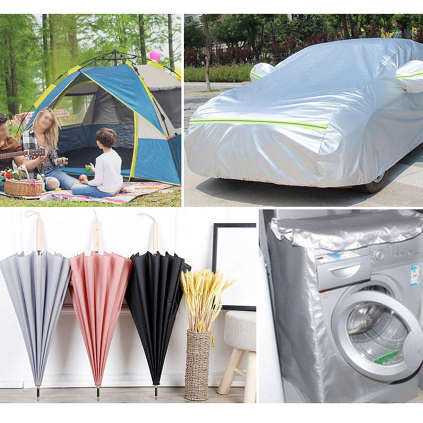 Waterproof Fabric for Tent Outdoor Sunscreen Sunshade Umbrella Cloth Patches Textile Fabrics And Coatings Silver Coated Supplies