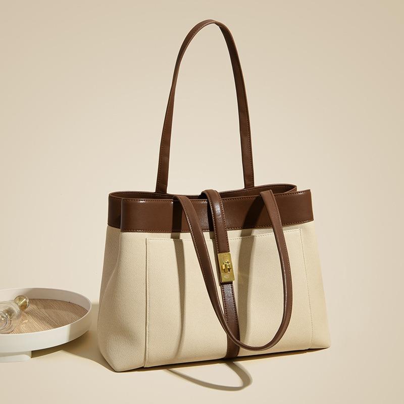 Tote bag women's new high-end shoulder bag design versatile women's bag large-capacity canvas bag
