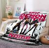 Custom Name Sword Warrior Flannel Blanket Throw Blanket Soft Warm Sofa Bed Home Decor Unique Gift