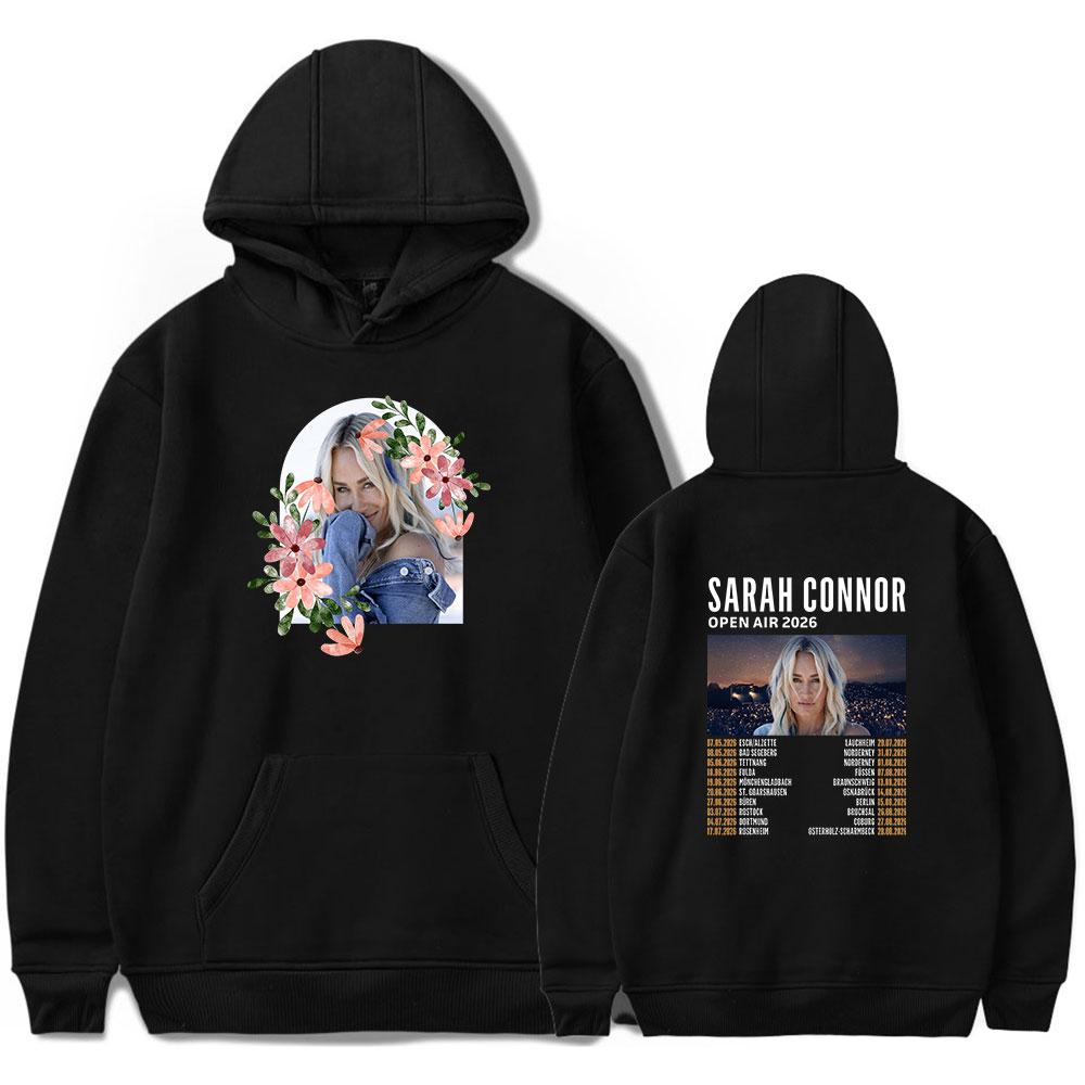 Sarah Connor Open Air 2026 Tour Merch Hoodie for Men and Women Fashion Tour Merch Clothes long sleeved Sweatshirt