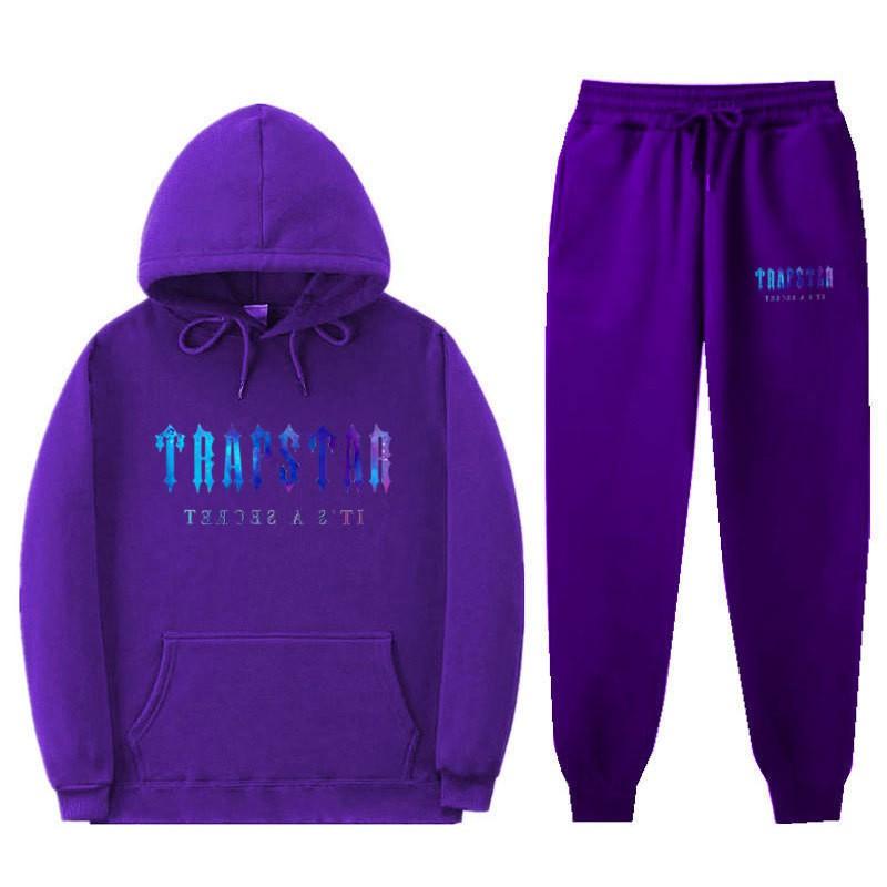 Unisex Oversized Hoodie Jogger Set With Letter Print Thick Cotton Warm Tracksuit Winter Casual Sportwear