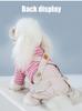 Trendy Pet Clothes Striped Dog Overalls for Small Breeds Breathable Dog Jumpsuit Spring and Autumn Outfit