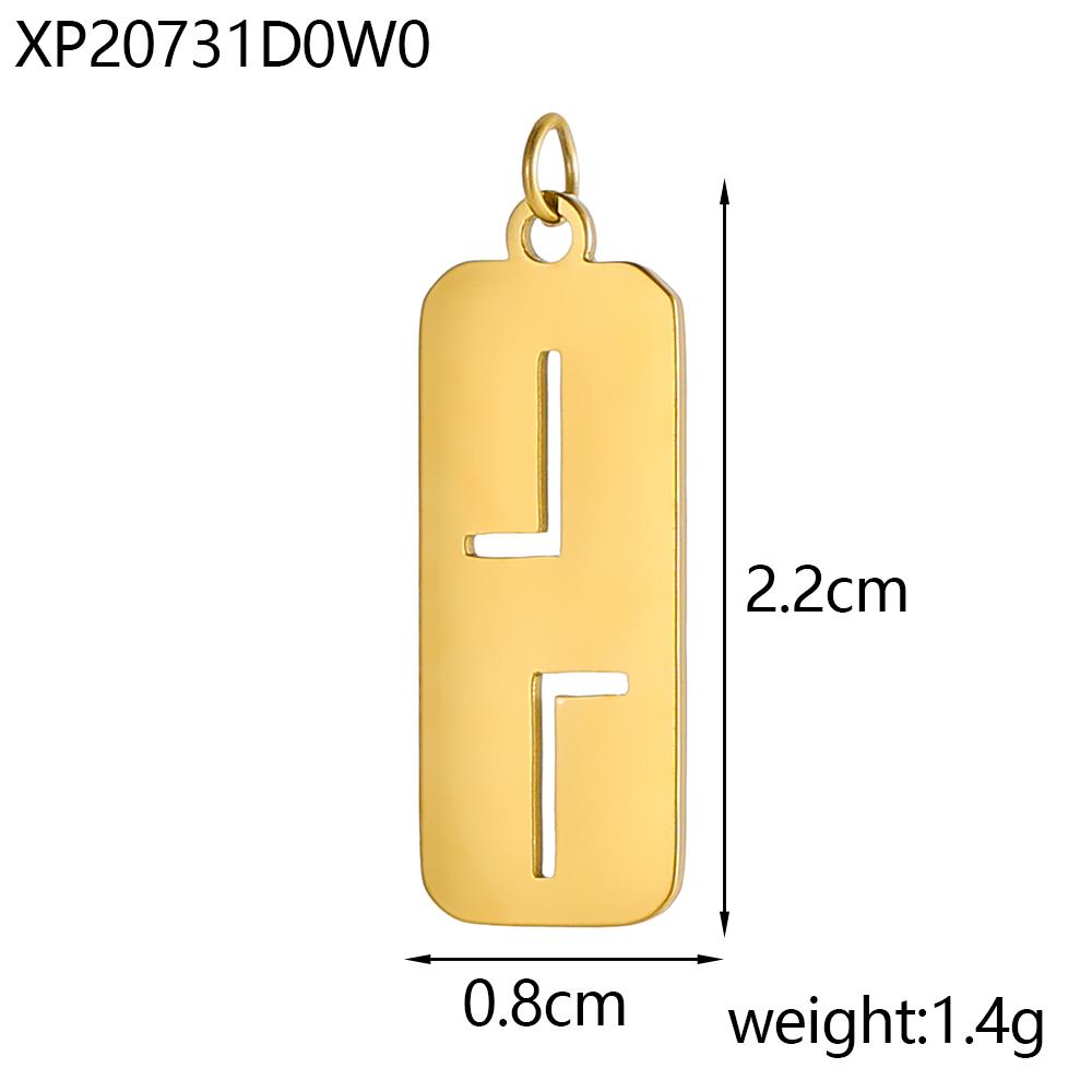 CARLIDANA Gold Plated Jewelry Laser Engraved Logo Tags Pendant Jewellery Oval Stainless Steel DIY Name Round Coin Disc Charm