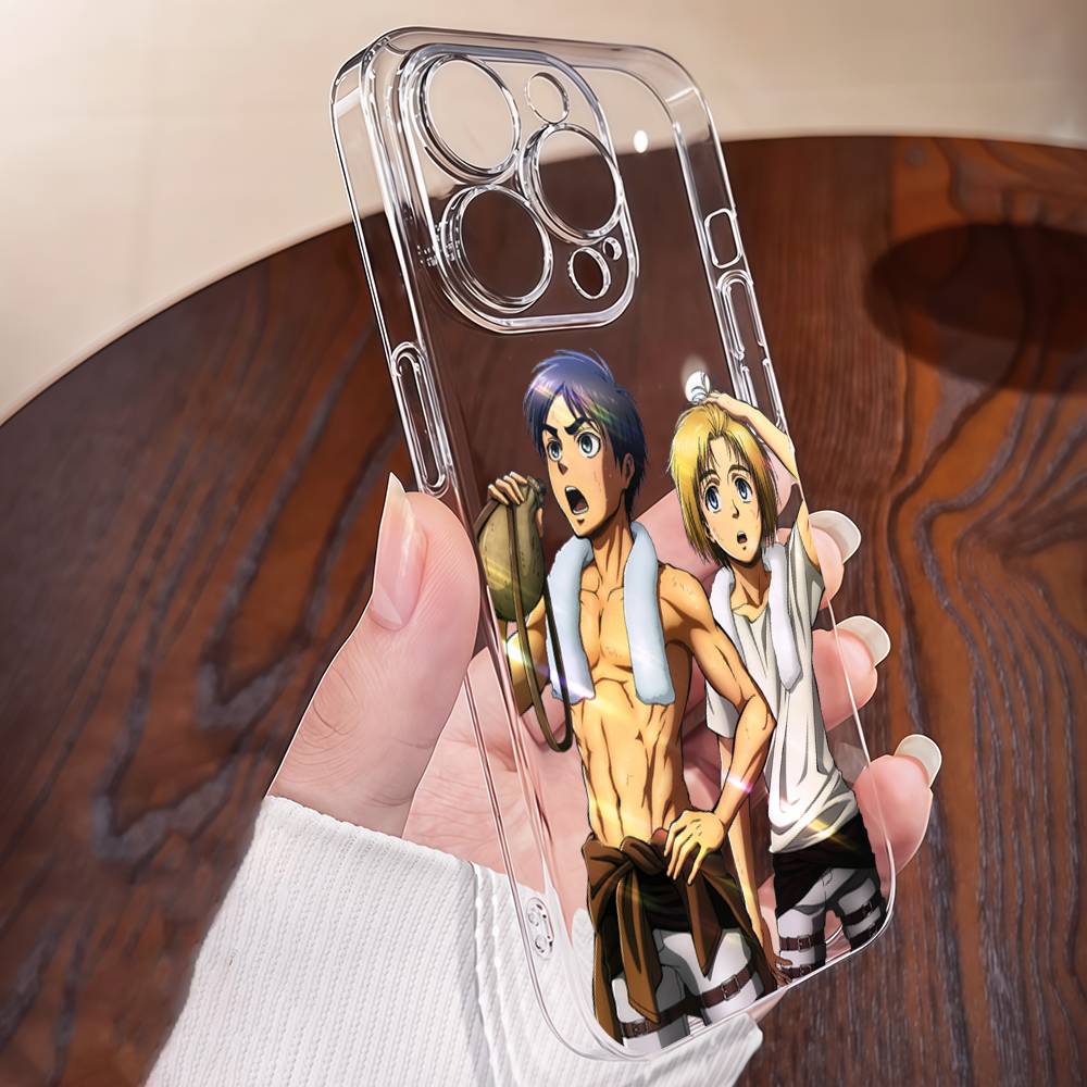 A-Attack O-On Titanes Phone Case TPU For IPhone 17 16 15 14 13 11 12 Pro Max Mini Plus Soft Transparent Soft