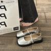 Fashion 2024 New Women Flats Round Toe Retro Mary Janes Loafers Female Belt Buckle Casual Autumn Fashion Ladies Shallow Single Shoes