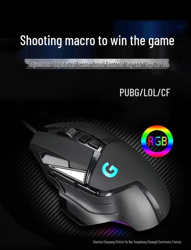 G502 Bekabelde Gamingmuis met RGB-verlichting - USB Macro Programmering