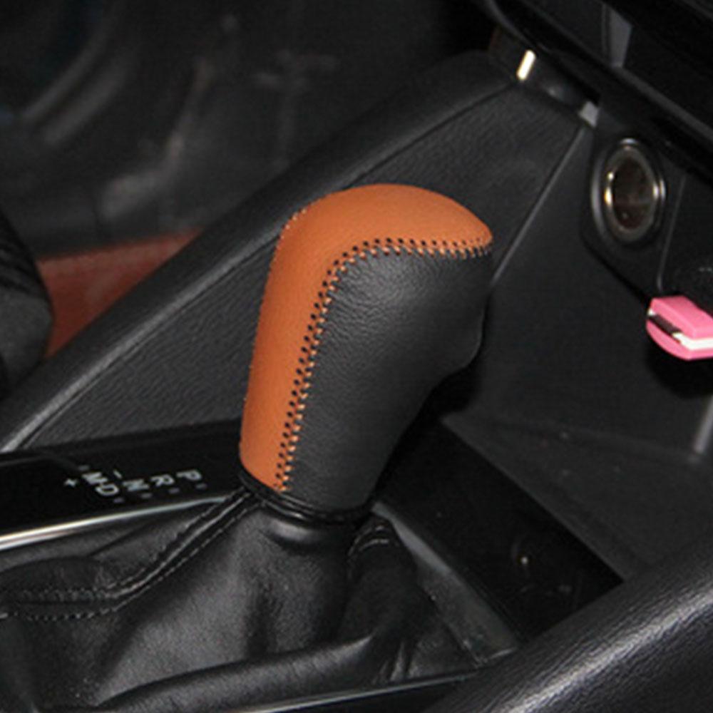 1 Stück AT Echtleder Schalthebelabdeckung Für 2013-2020 Mazda 3 2014-2020 6 2015-2021 CX-5 2017-2021 CX-3 2019-2021 CX-8