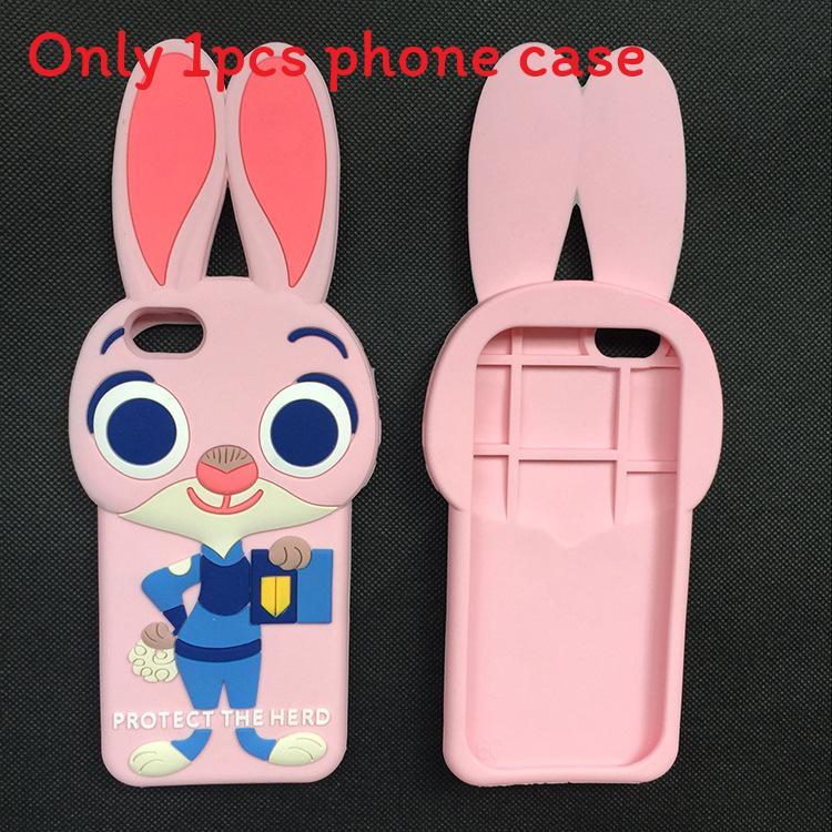 

Для iPhone 5 5s 6 6plus Zootopia Джуди Хоппс Ник Уайлд Силиконовый чехол для телефона с прочным дизайном для детей и подростков Pink,iPhone5