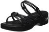Parfait 5.5cm Wedge Heel Nurse Sandals, Office Sandals, Black, Size LL, 16234