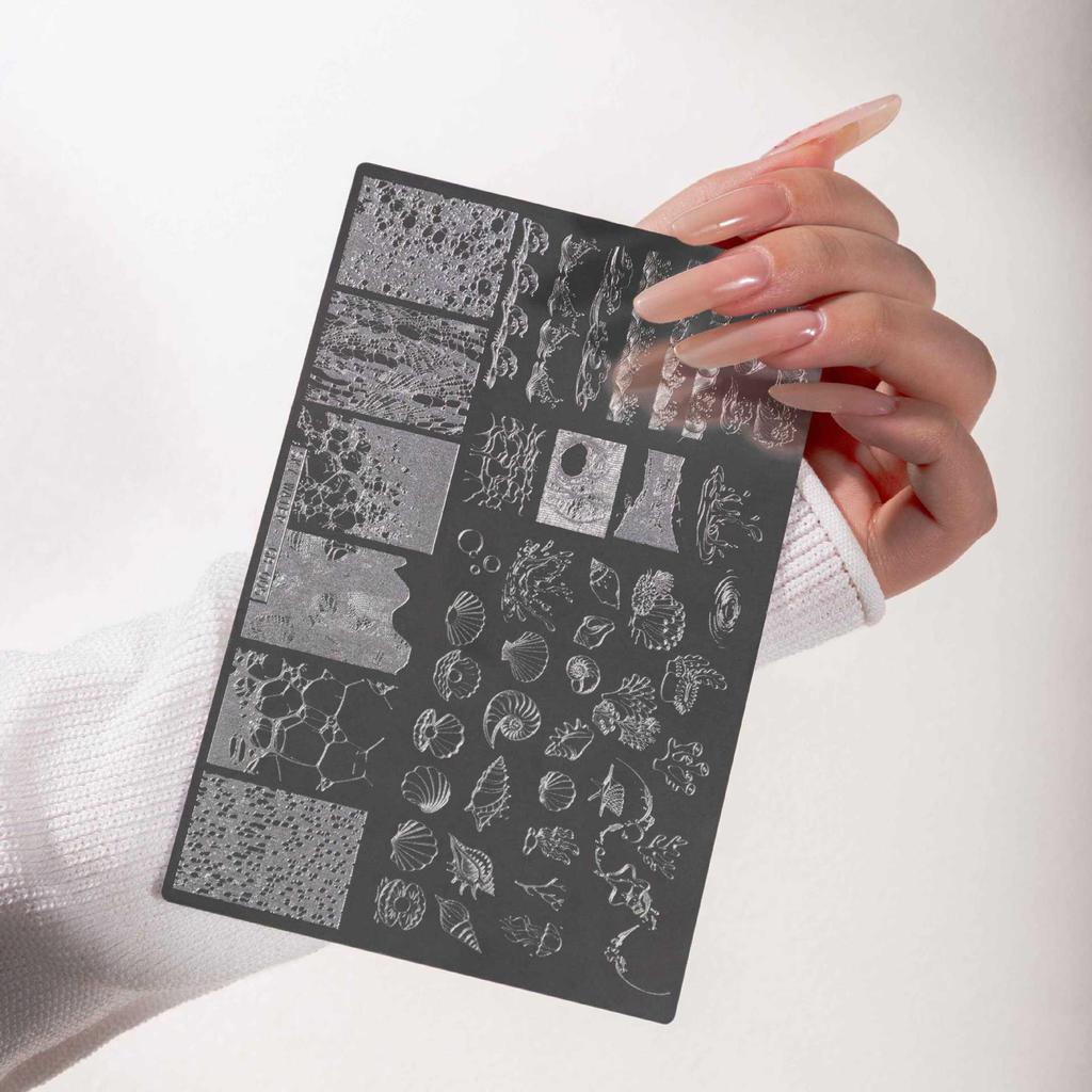 Holiday Nail Art Plate: Snowman, Reindeer, Butterfly, Flowers, Fireworks, Hollow National Style Designs