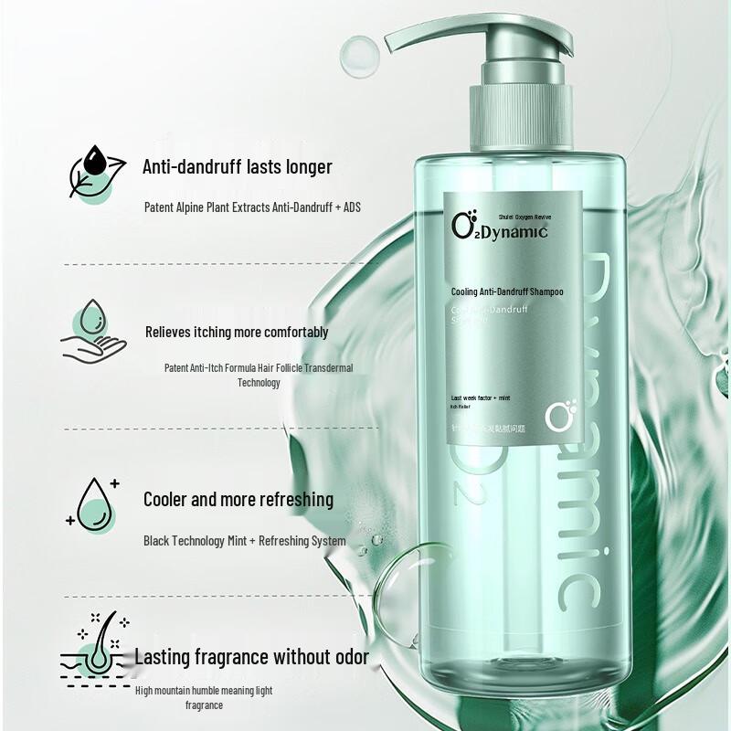 Sleek O₂ Dynamic Cooling Anti-Dandruff Shampoo
