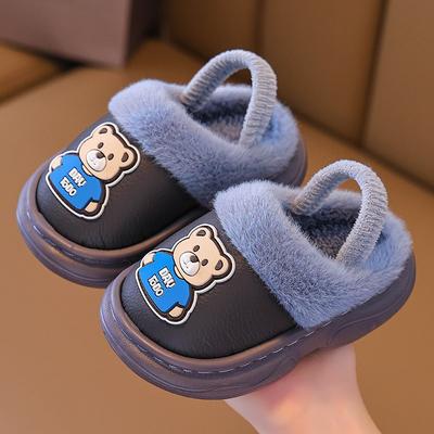 Kinder Baumwolle Hausschuhe Winter Indoor Boden Plüsch