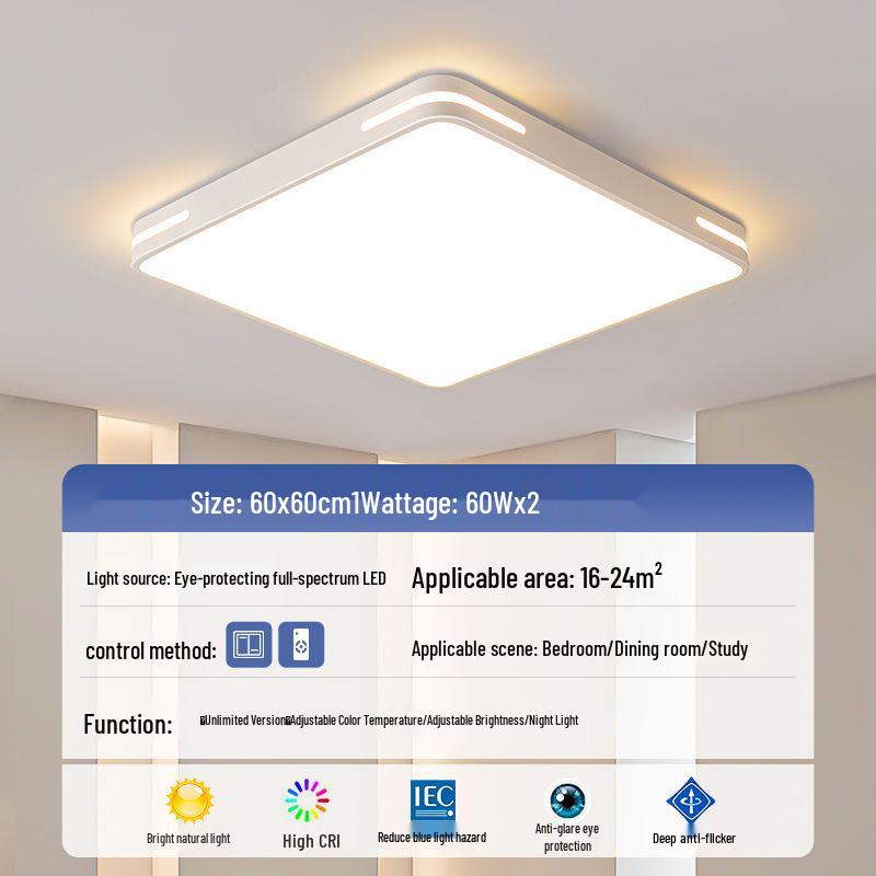 LED Ceiling Light: Ultra-Thin, Modern Round Lighting for Living Room, Bedroom, Dining, and Study Rooms