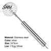 Lightweight Egg Whisk Non-stick Strong Construction Stainless Steel Stirring Wear-resistant Beater for Kitchen Blender