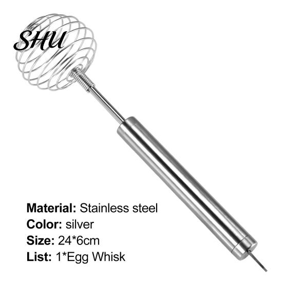 Lightweight Egg Whisk Non-stick Strong Construction Stainless Steel Stirring Wear-resistant Beater for Kitchen Blender