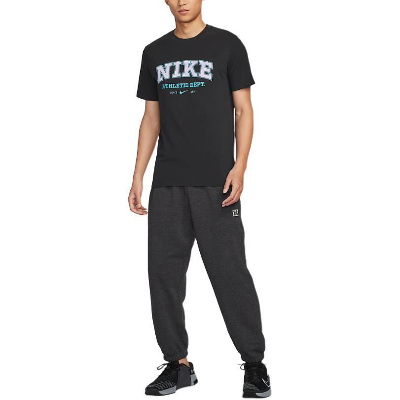 Nike Logo Quick-Dry Loose Fit Round Neck Short Sleeve T-Shirt Men Tops Black HJ3606-010