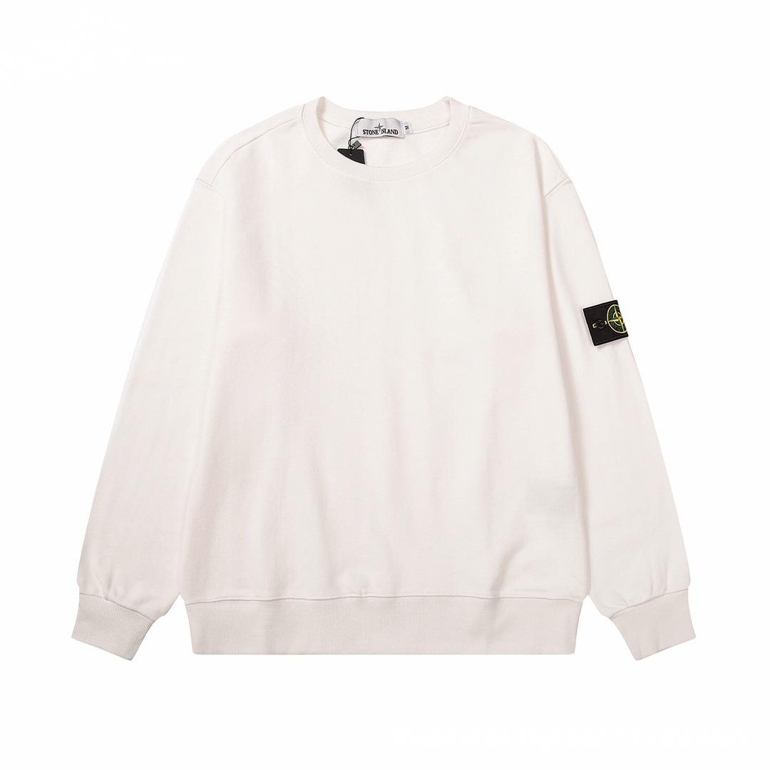 Discount Market 2025 Crossstone Island Classic Lente Wol Trui - Ronde Hals Pullover met Basic Mouwen voor Koppels XL