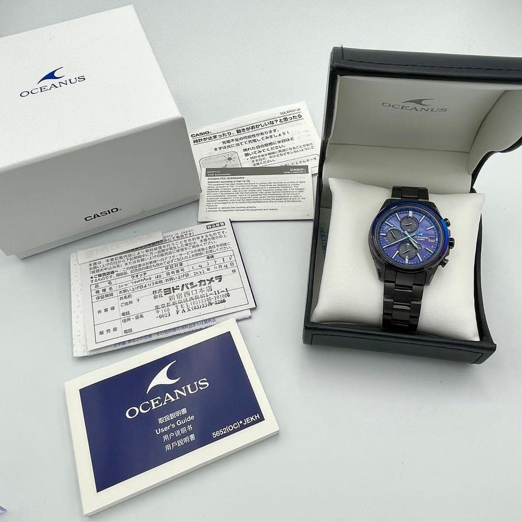Used Ultra Rare CASIO OCEANUS OCW-T4000AWB-2AJF with box and manual