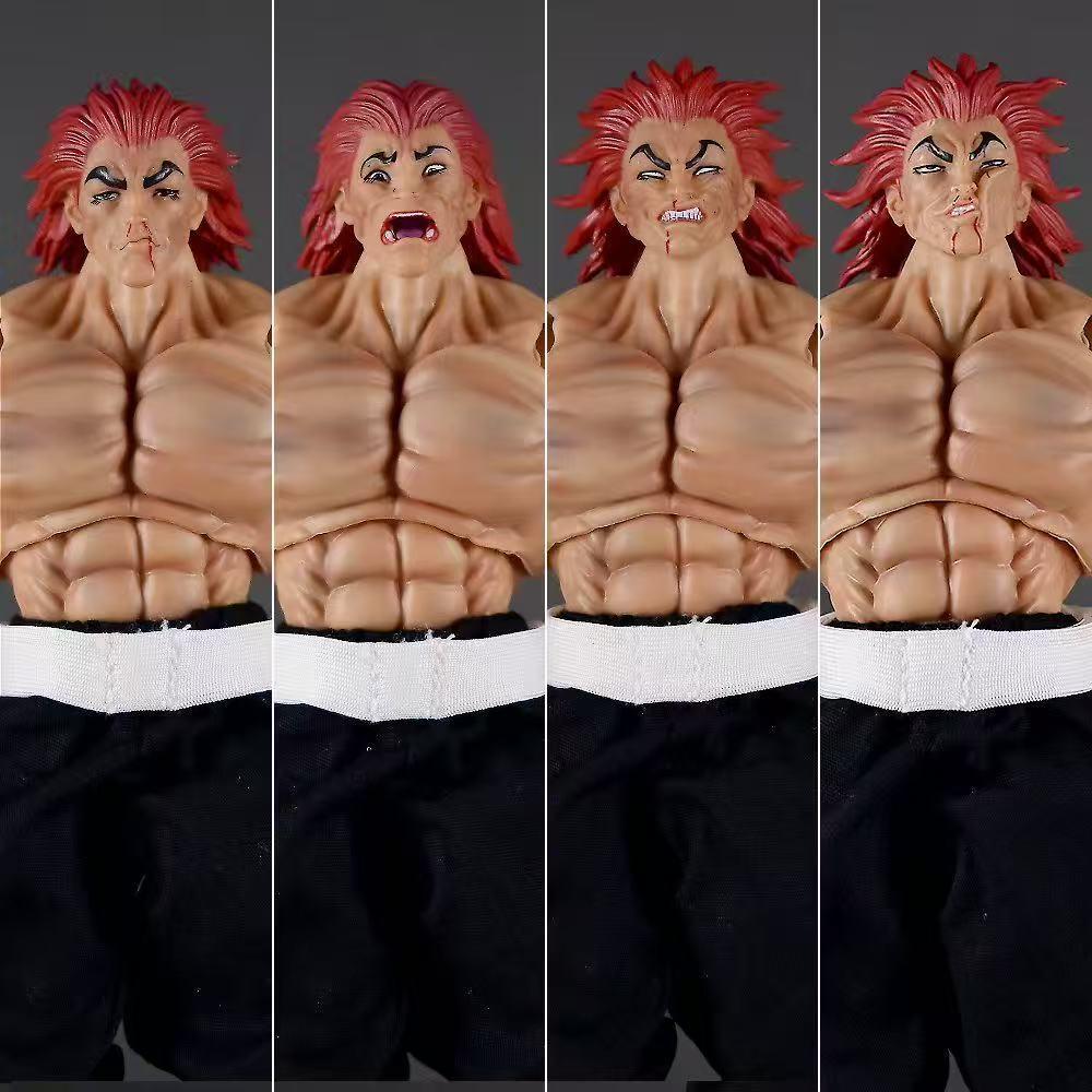 New Baki Yujiro Hanma Movable Anime Figure with Real Clothes