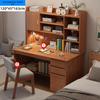 Modern Computer Desk with Bookshelf & Storage for Home, Office, Bedroom & Study Room