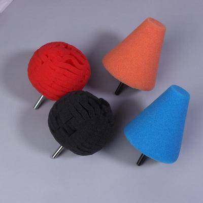 2Pcs Car Hub Polishing Sponge Grinding Head Metal Plastic Grinding Conical Sponge Polishing Sponge Wheel